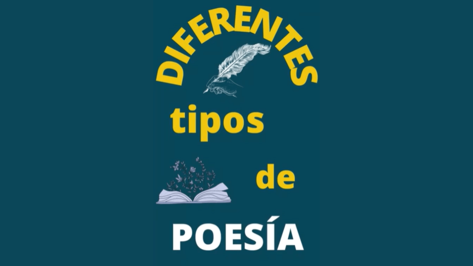 Diferentes tipos de poesía - Editorial Tercero en discordia